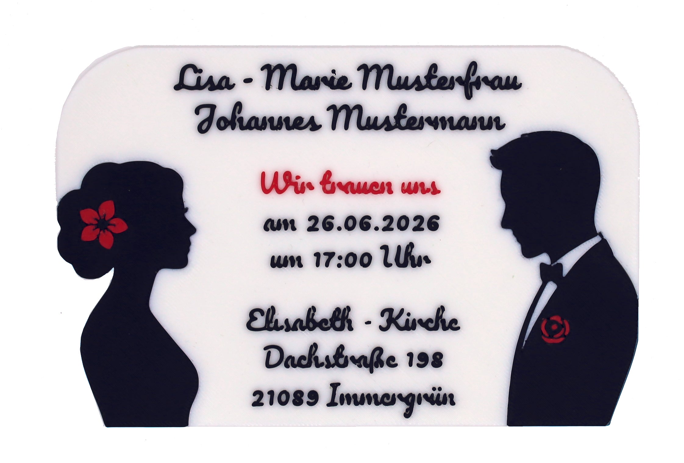 Einladungskarte Hochzeit