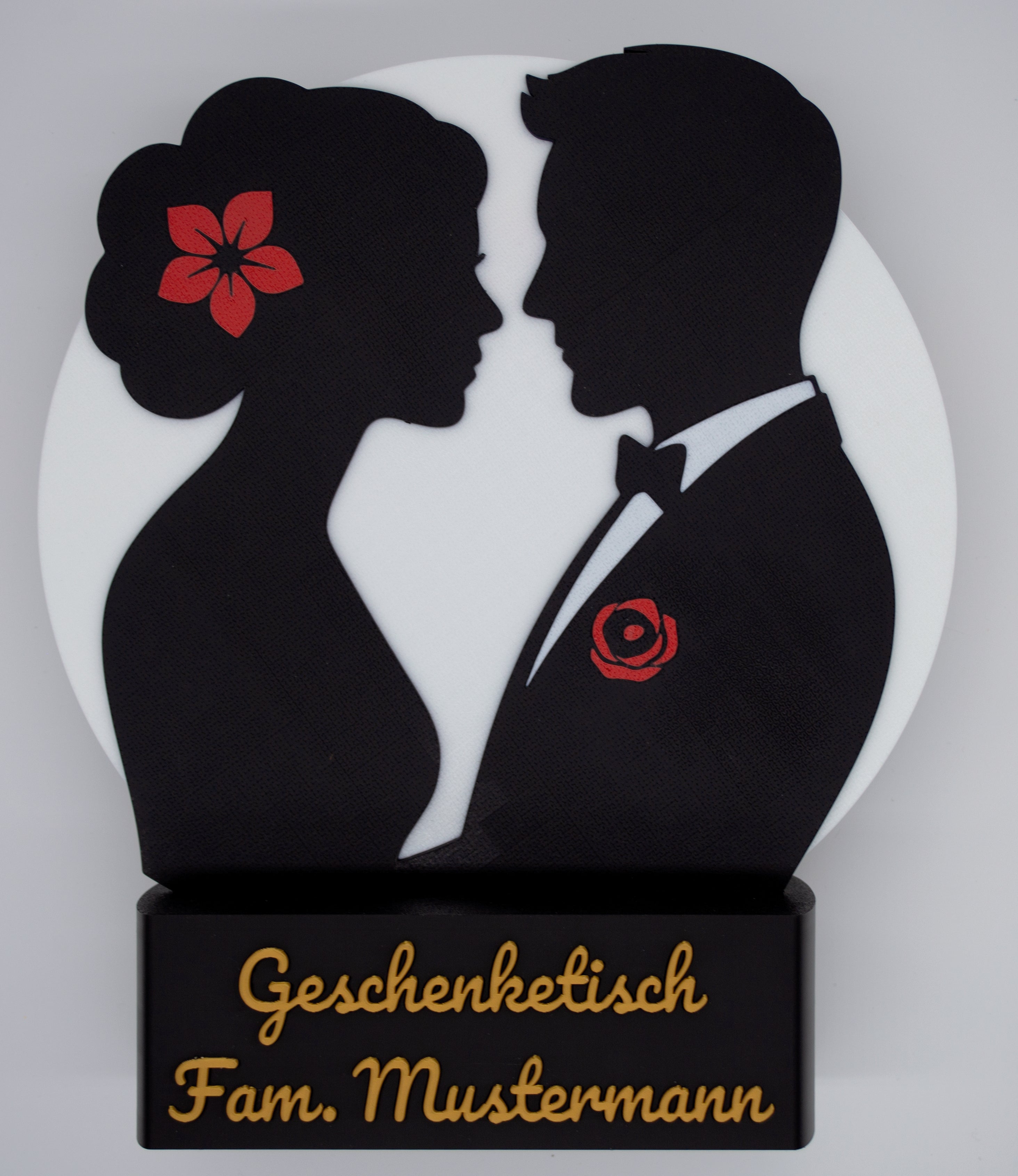 Eure Namen. Ein gemeinsamer Weg. Personalisierte XXL-Namensdekoration für den Hochzeits-Geschenketisch