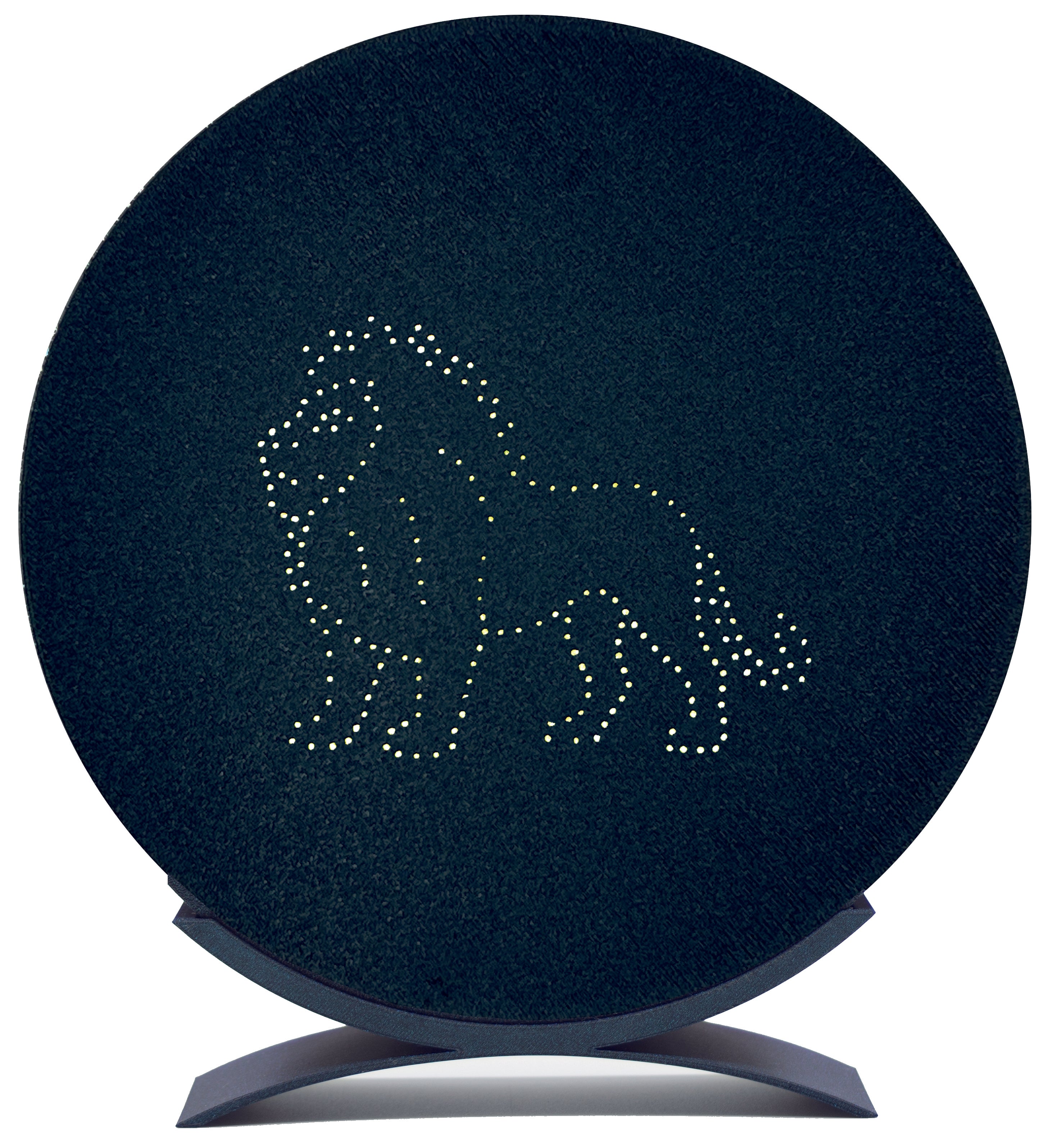 Ein Stück Nachthimmel für dich. Beleuchtetes Sternzeichen in Sternbild-Optik