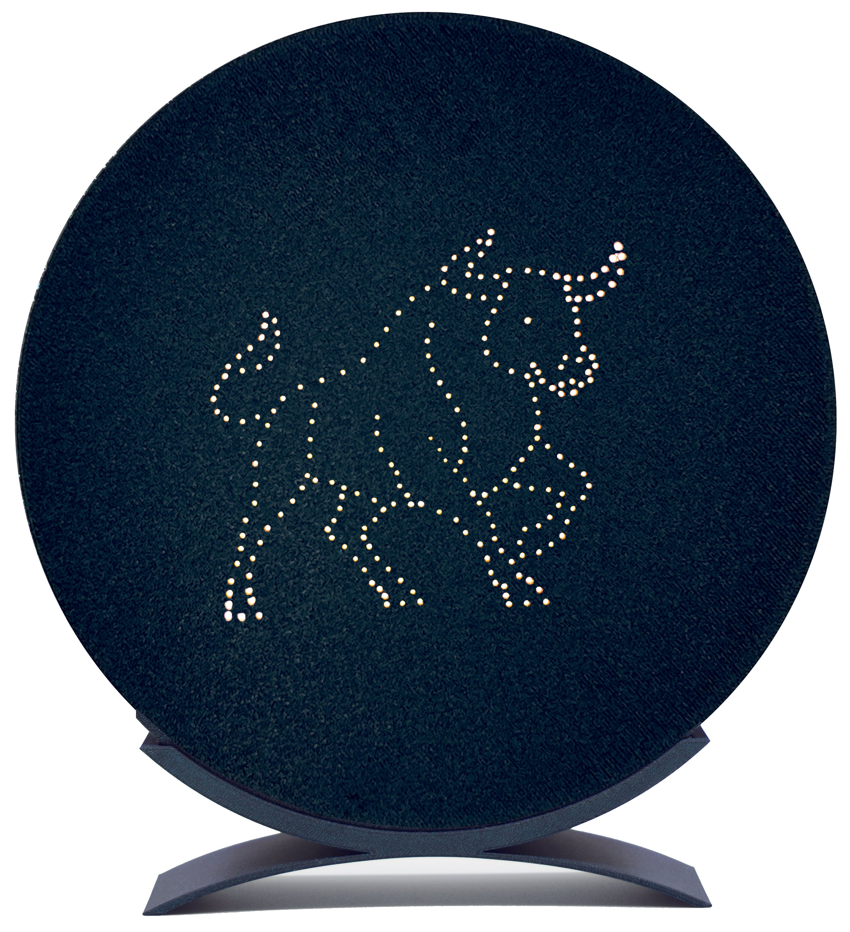 Ein Stück Nachthimmel für dich. Beleuchtetes Sternzeichen in Sternbild-Optik